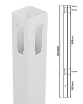 127mm X 127mm 90 Degrees PVC fence post - Full privacy, 7 year Warranty